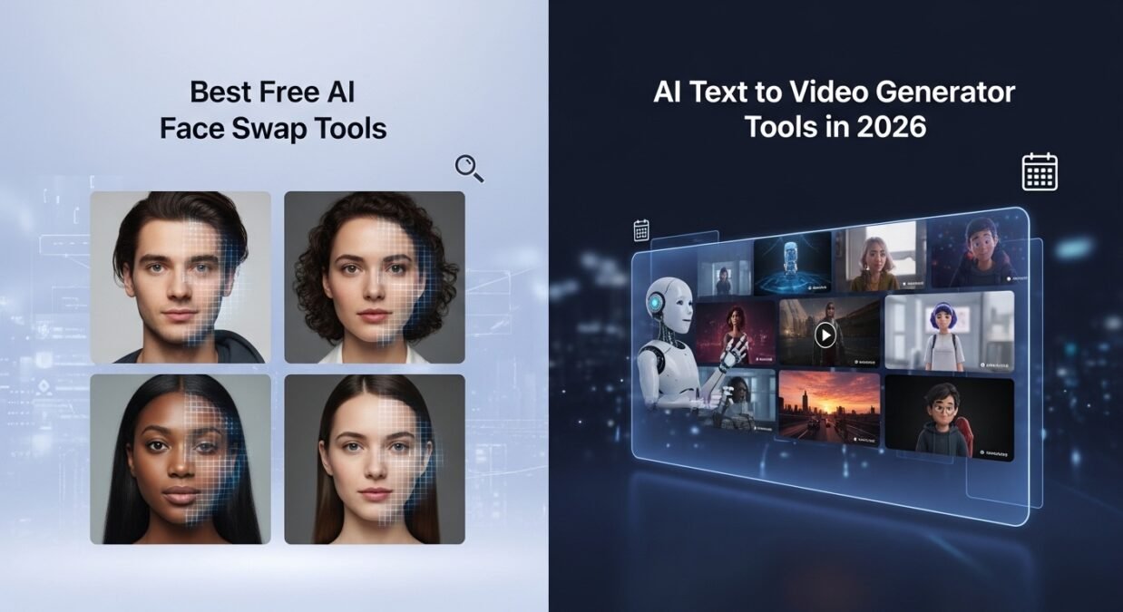 Best Free AI Face Swap Tools, AI Text to video Generator tools in 2026.