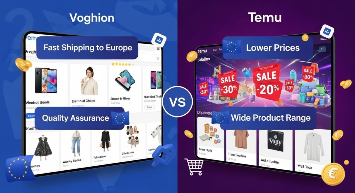 Voghion vs. Temu: Welche Online-Shopping-Plattform bietet europäischen Kunden mehr Vorteile?